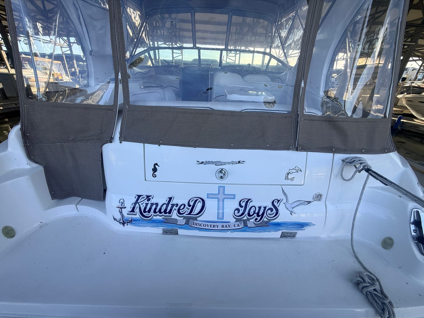 Customer photo review of Boat Logo Decal