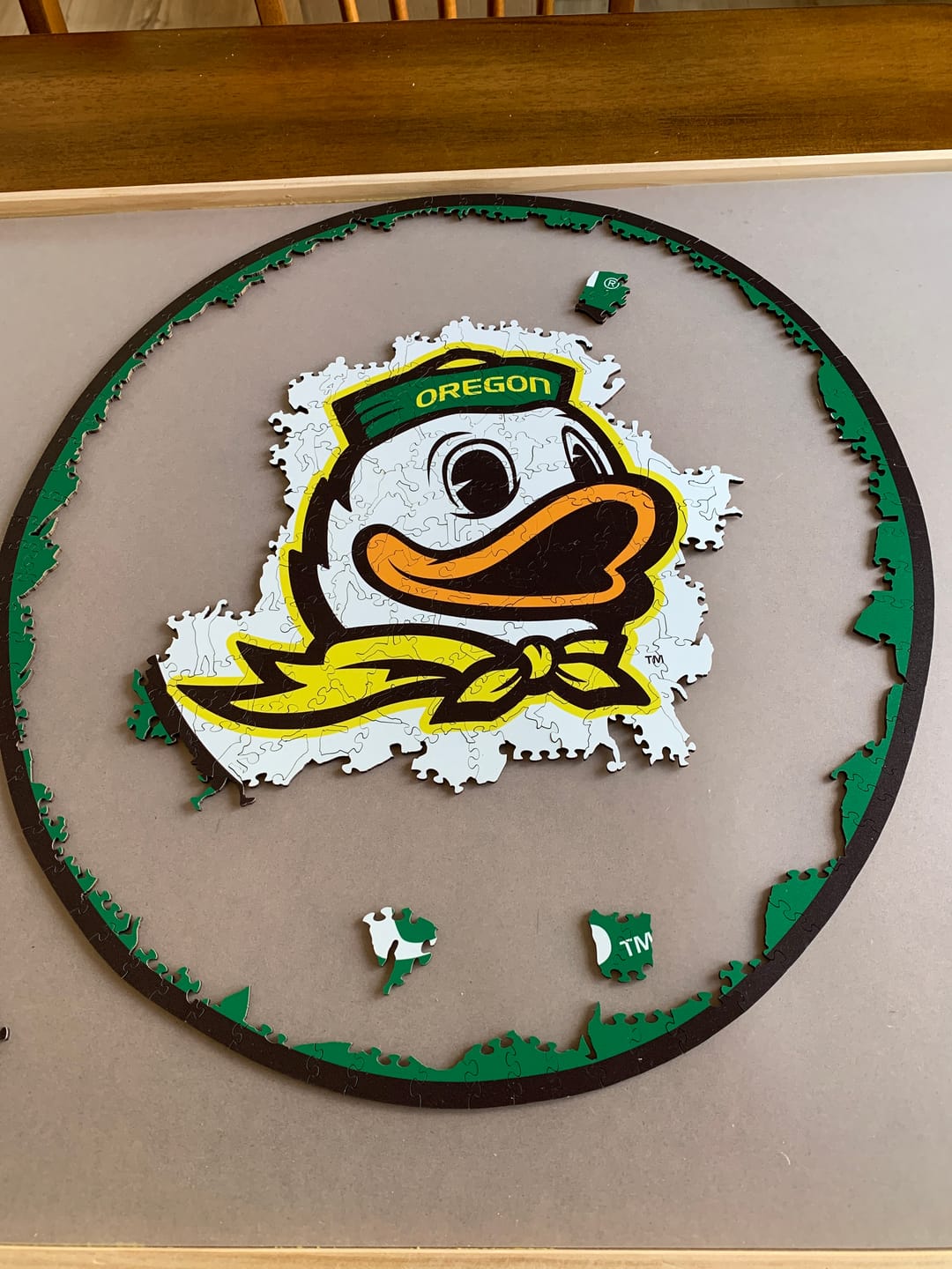 Customer photo review of University of Oregon - Wooden Puzzle