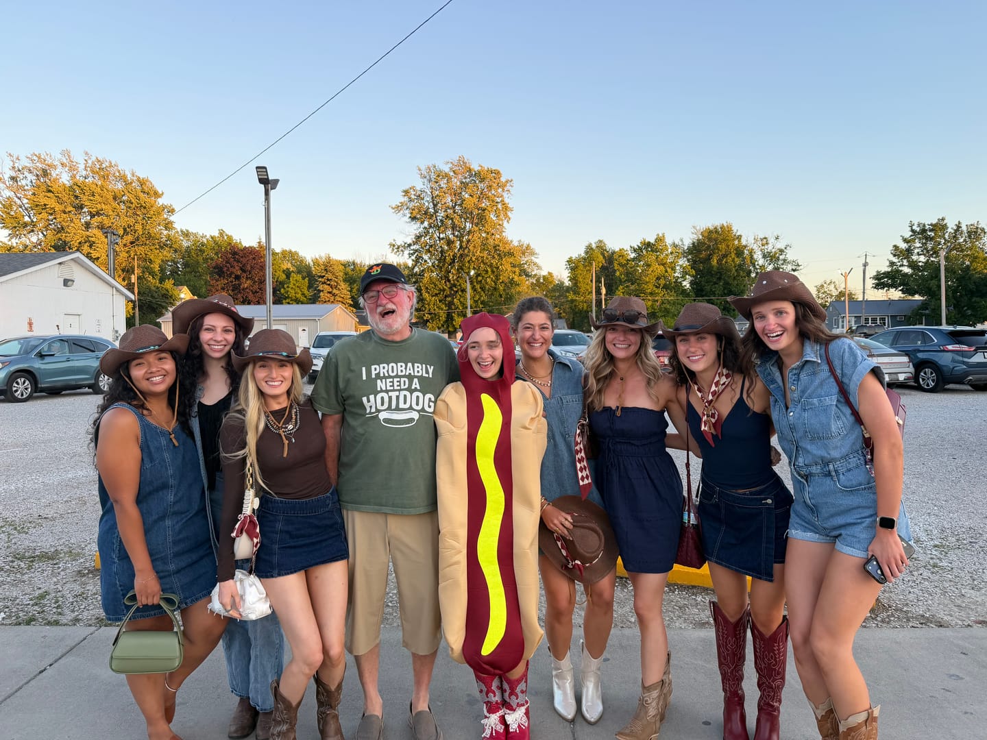 Customer photo review of Probably Need a Hotdog — Premium Tee