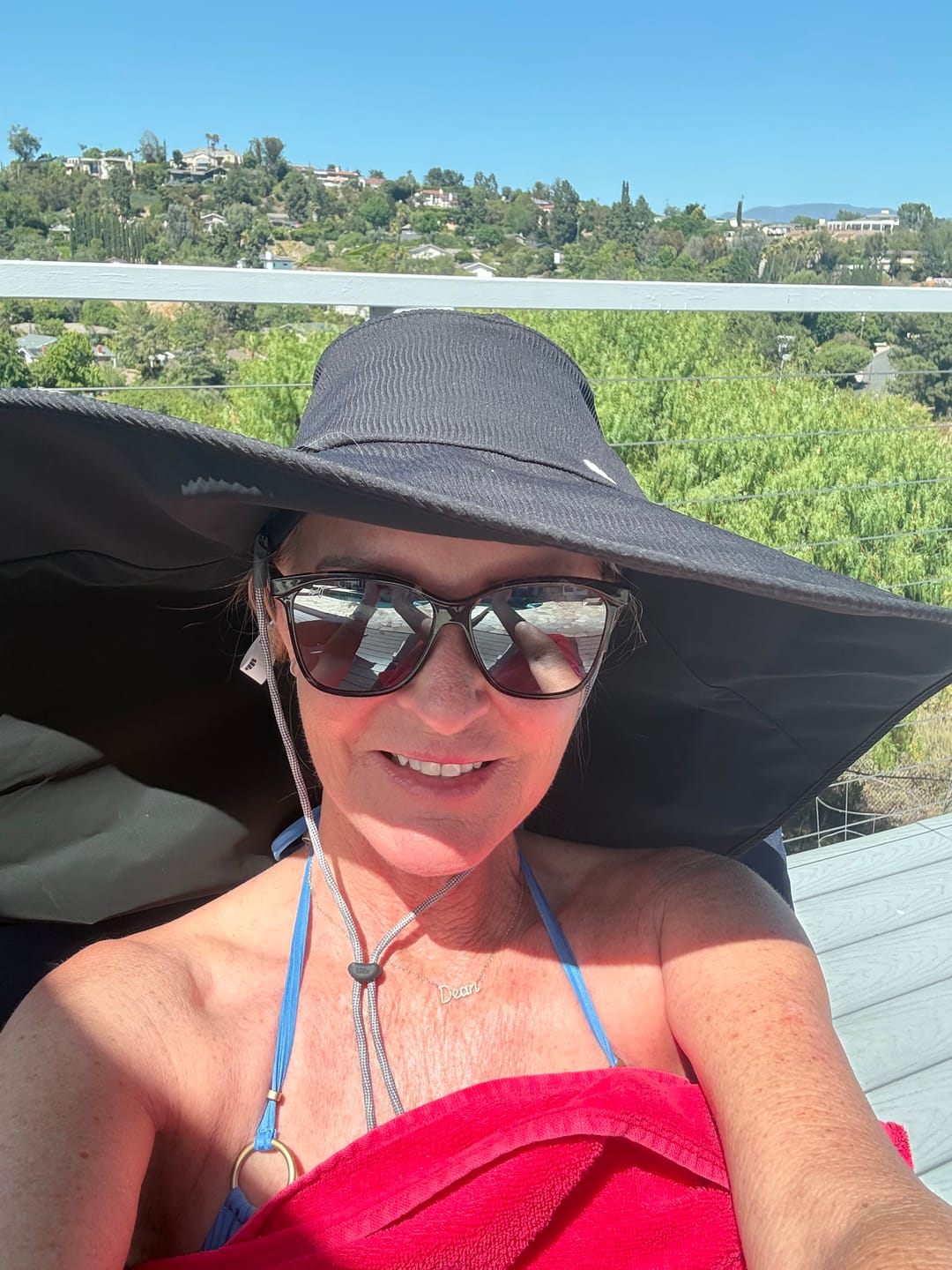 Customer photo review of Women's Wide Brim Sun Protection Hat UPF 100+ BM015