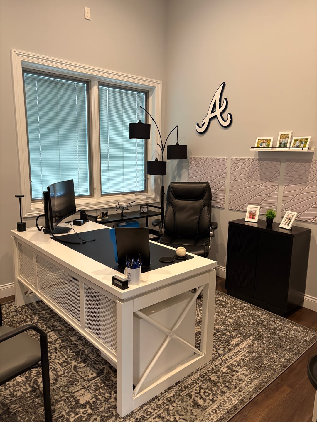 Customer photo review of Atlanta Braves White on Blue "A" 3D Metal Wall Art