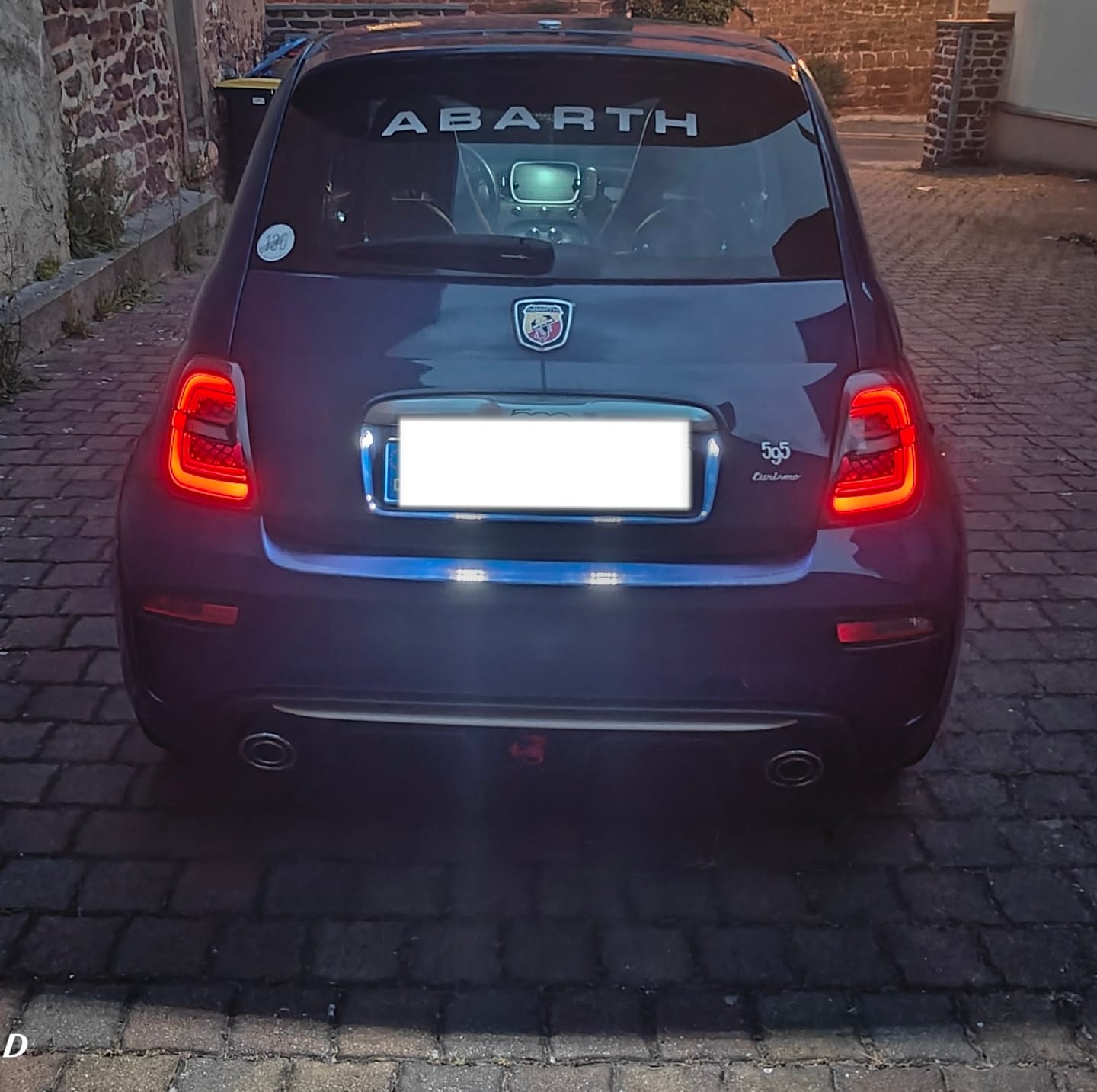 Customer photo review of Fari LED Posteriori Abarth & Fiat 500 (2008-2025)
