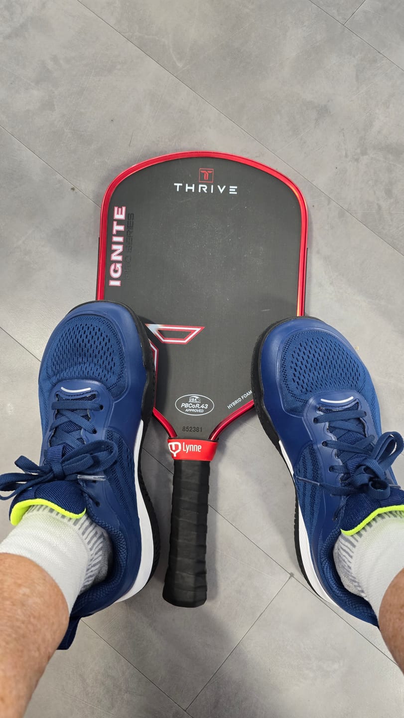 Customer photo review of CUURT Muuv - Wide Toe Box Court Shoes (Unisex)