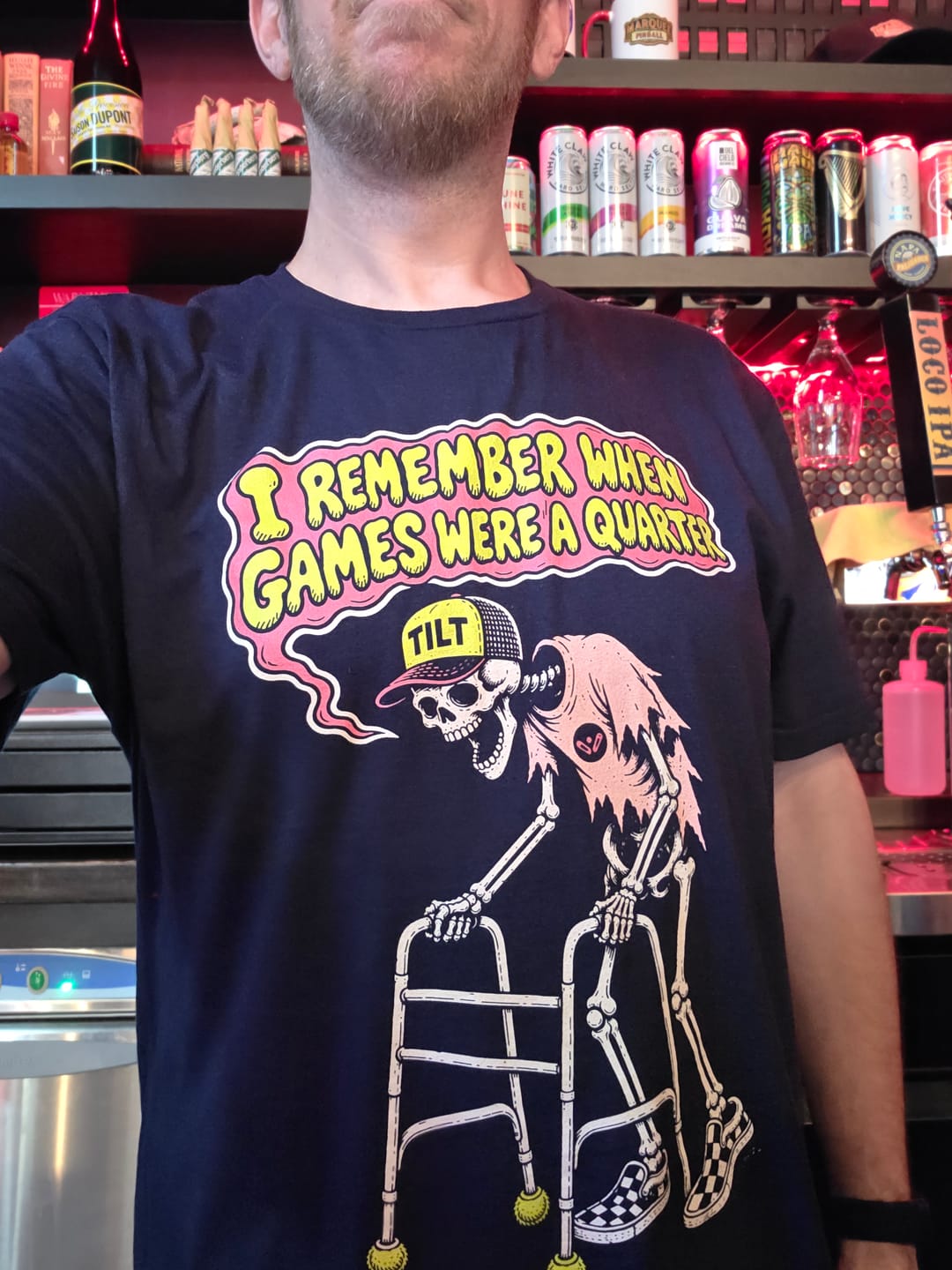 Customer photo review of Games Were a Quarter T-Shirt