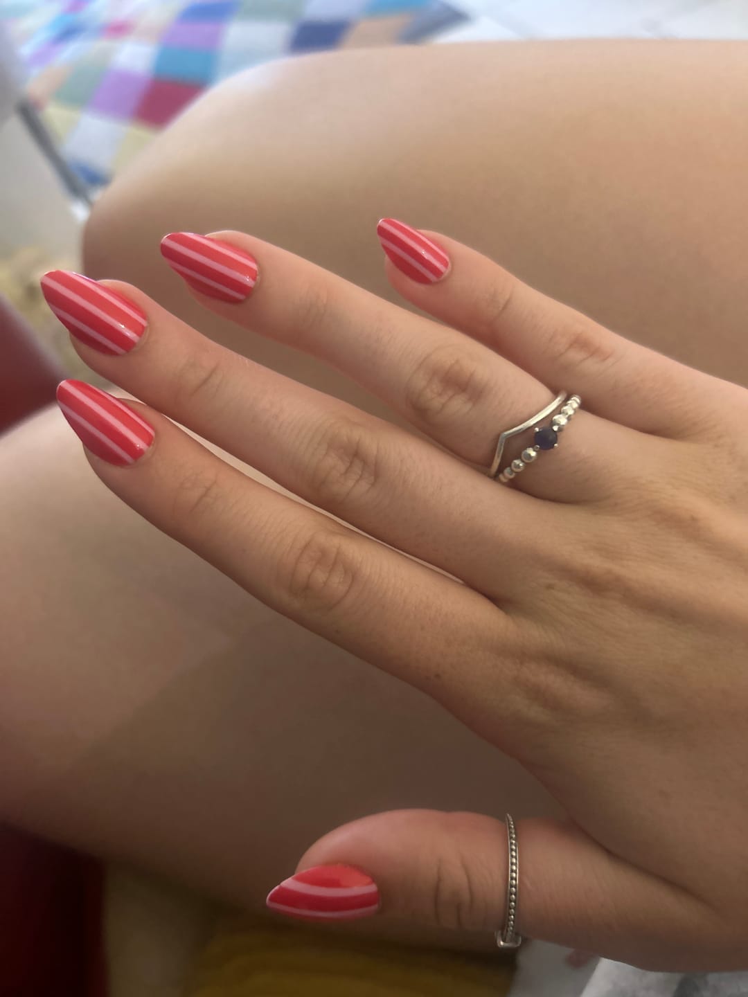 Customer photo review of Poolside - Press On Nails