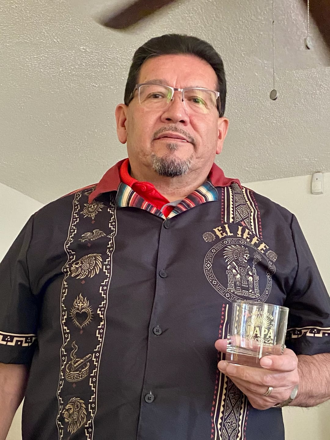 Customer photo review of El Jefe Azteca Guayabera