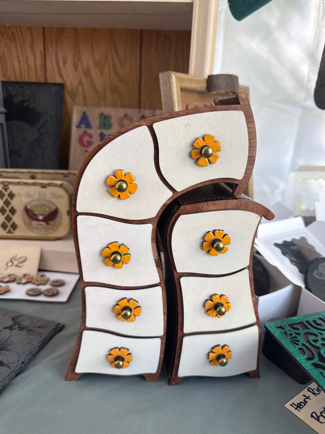 Customer photo review of Wooden Jewelry Organizer SVG File