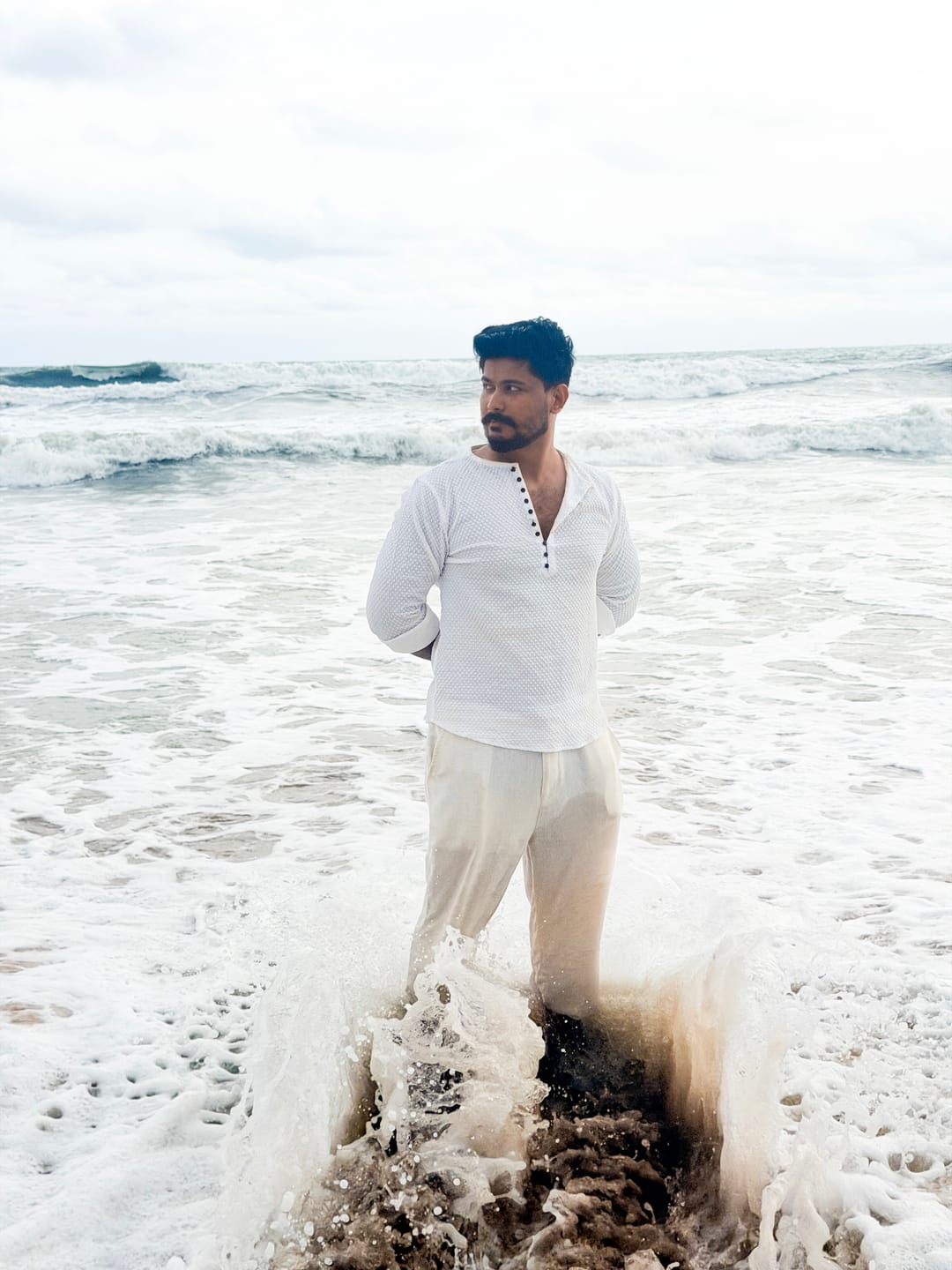 Customer photo review of Natural Linen Trousers