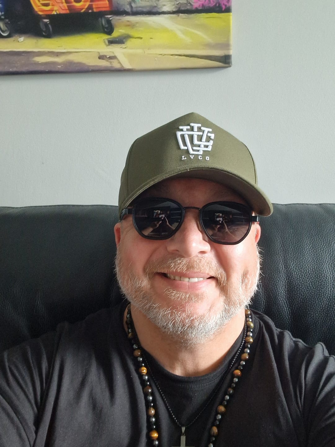 Customer photo review of ULTRA FIT Khaki White A-Frame Snapback