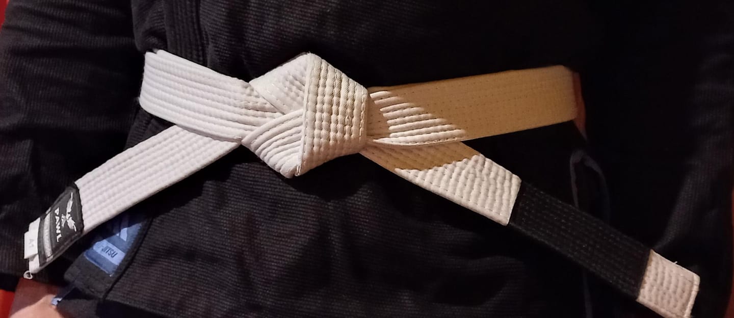 Customer photo review of Cinturón BJJ - Blanco