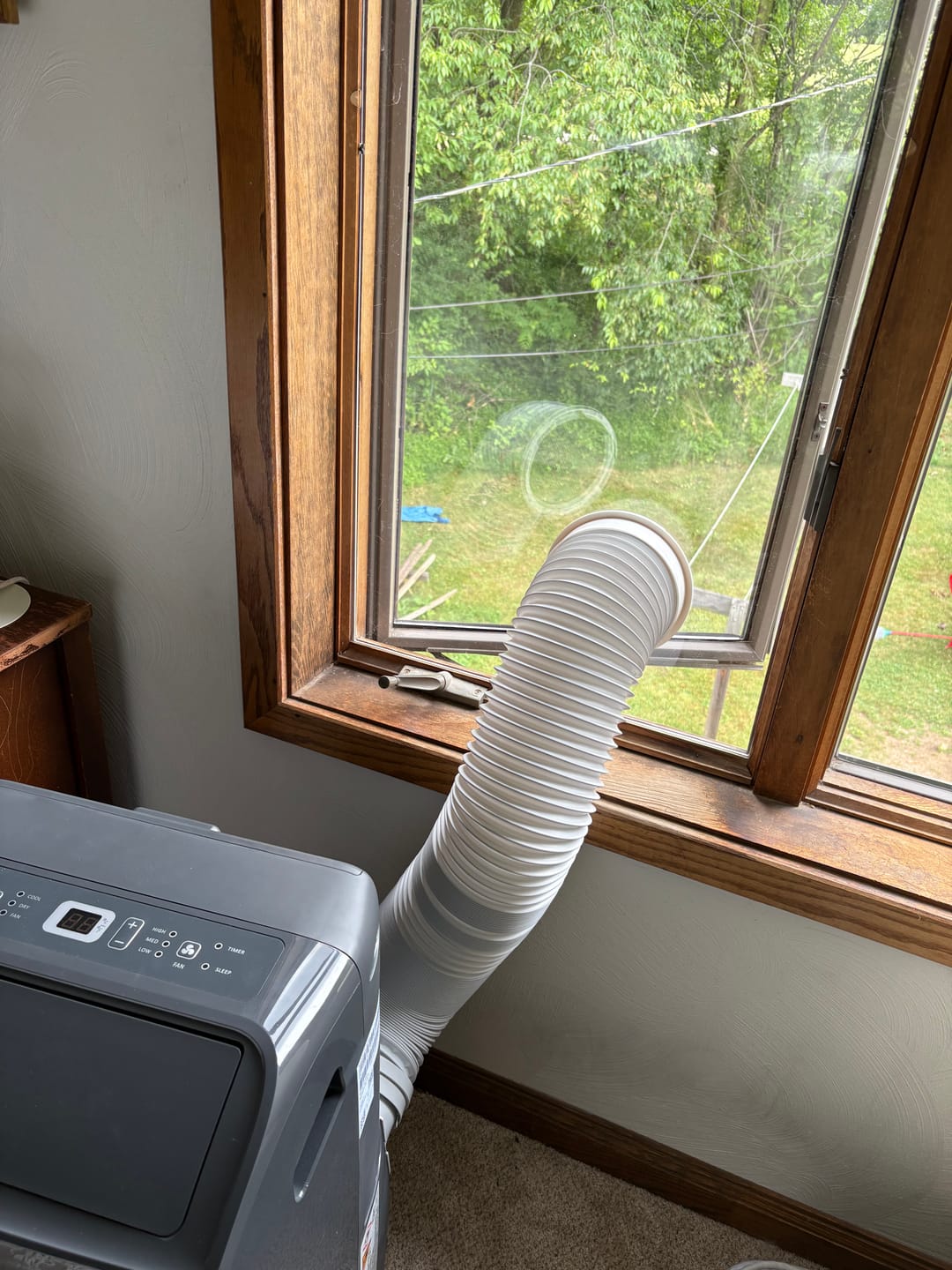 Customer photo review of Custom Portable AC Window Kit for Casement Windows