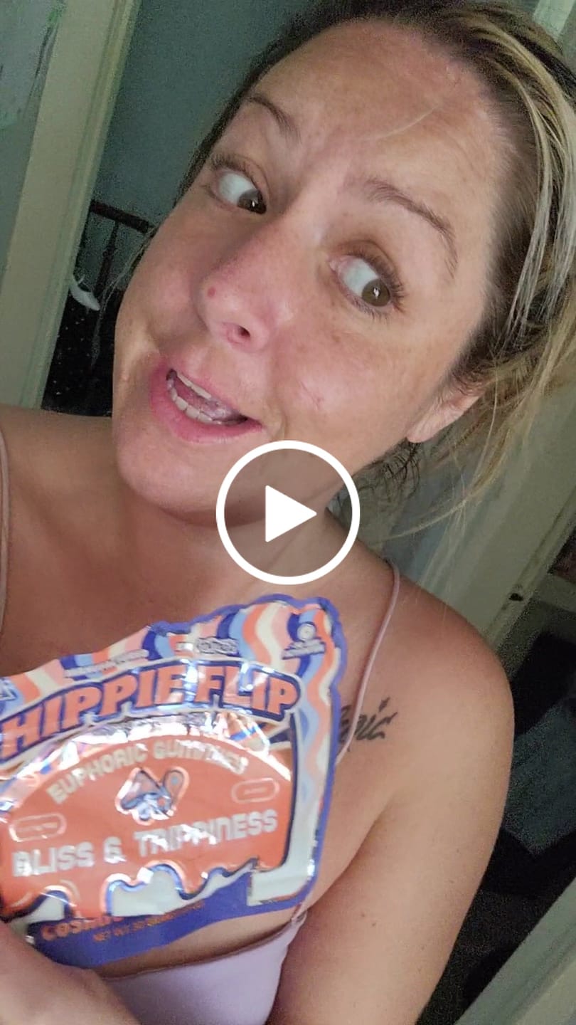 Customer video review of Hippie Flip Mushroom Gummies