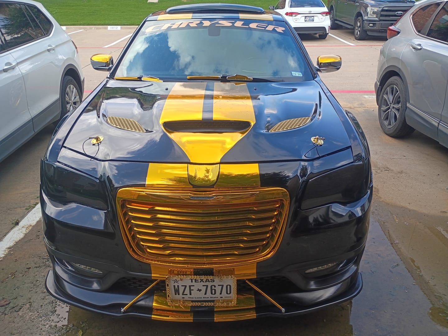 Customer photo review of Mirror Chrome Gold Vinyl Wrap