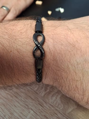 Customer photo review of "Til Min Mand" Personligt Armbånd