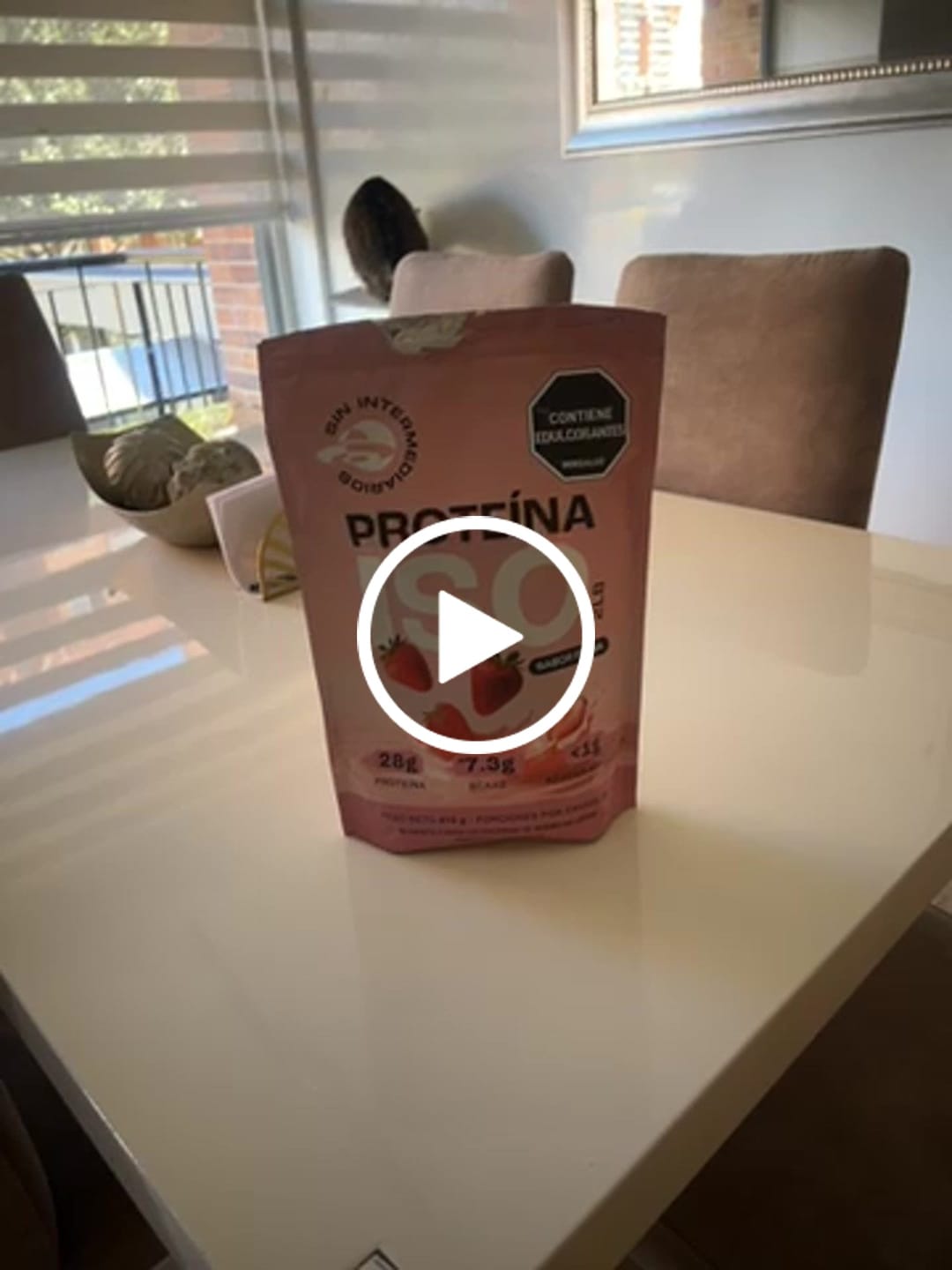 Customer video review of Proteína Aislada ISO - Fresa