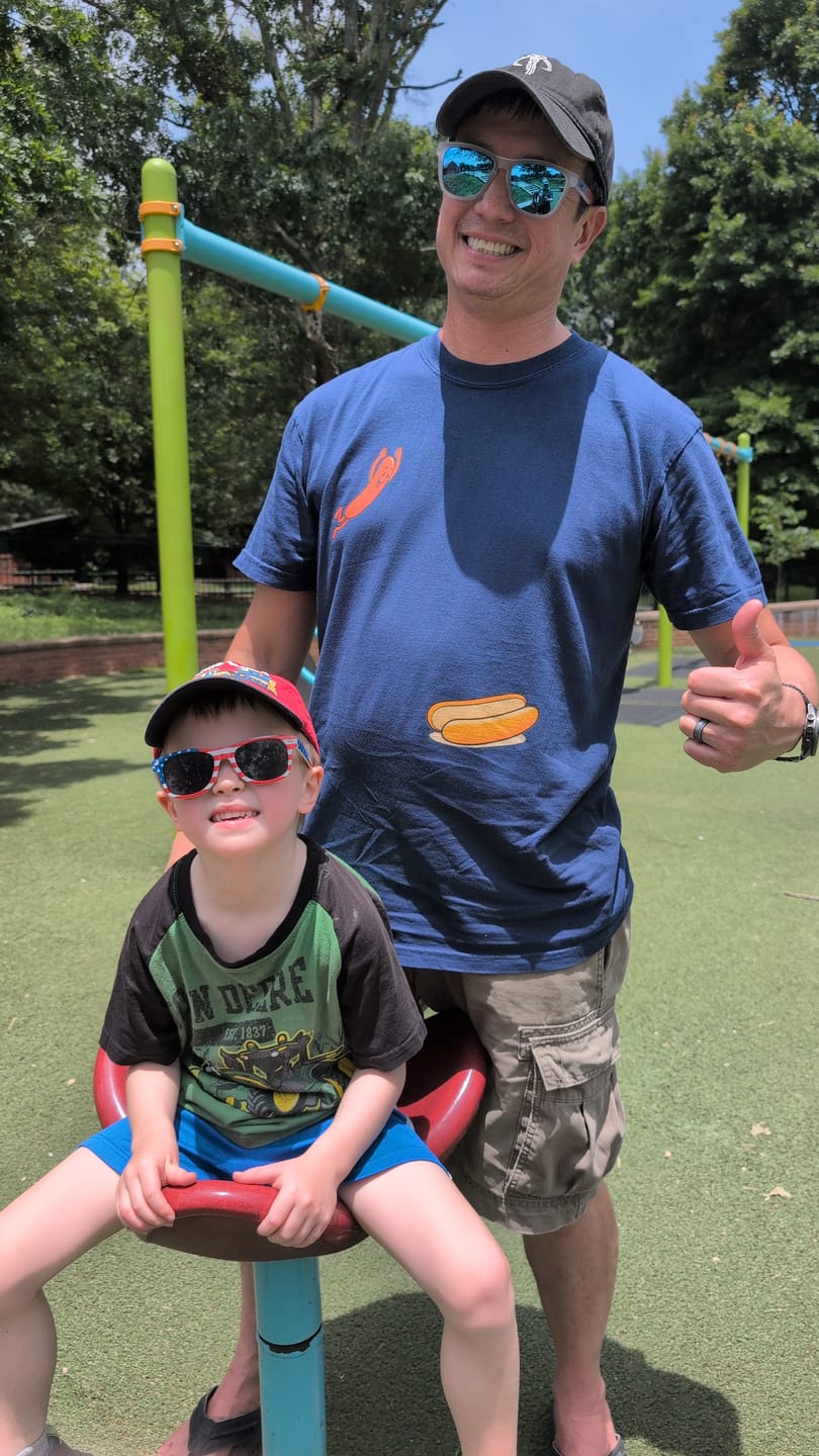 Customer photo review of Hotdog Dive — Premium Tee
