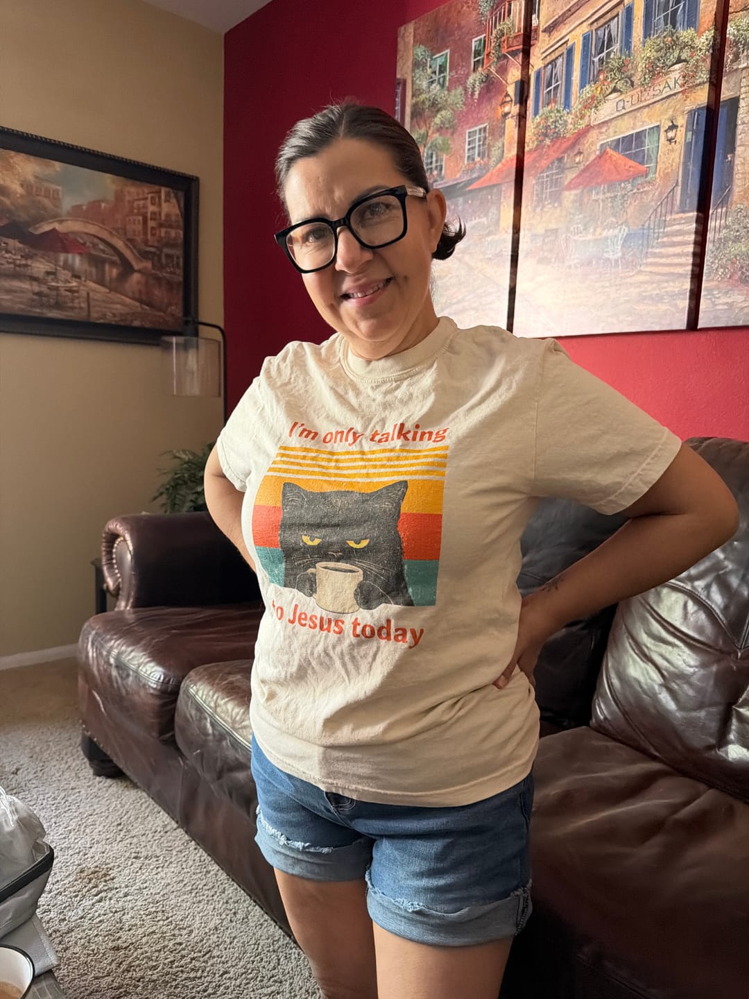 Customer photo review of Social Fasting T-shirt