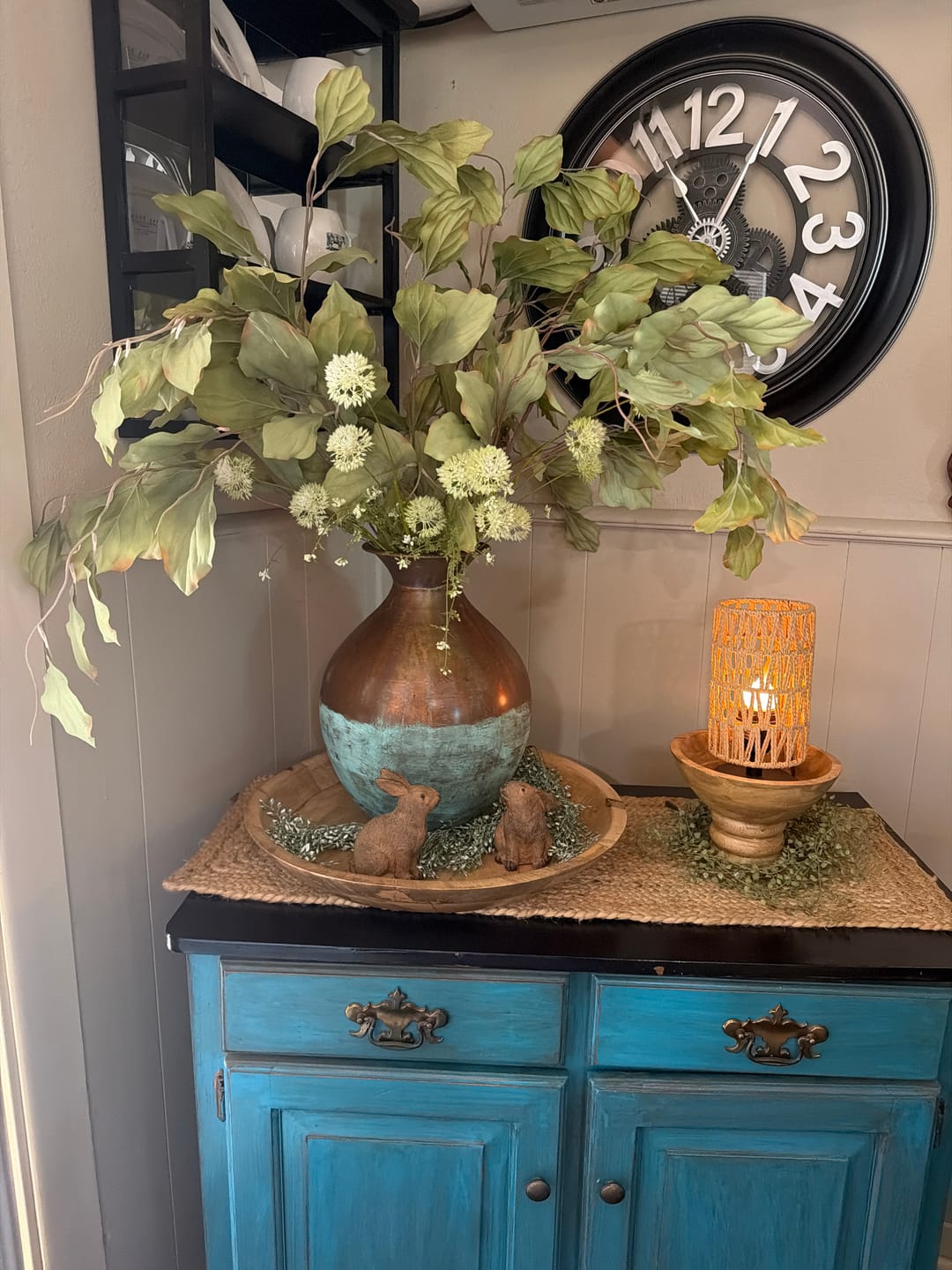 Customer photo review of Distressed Copper Patina Vase