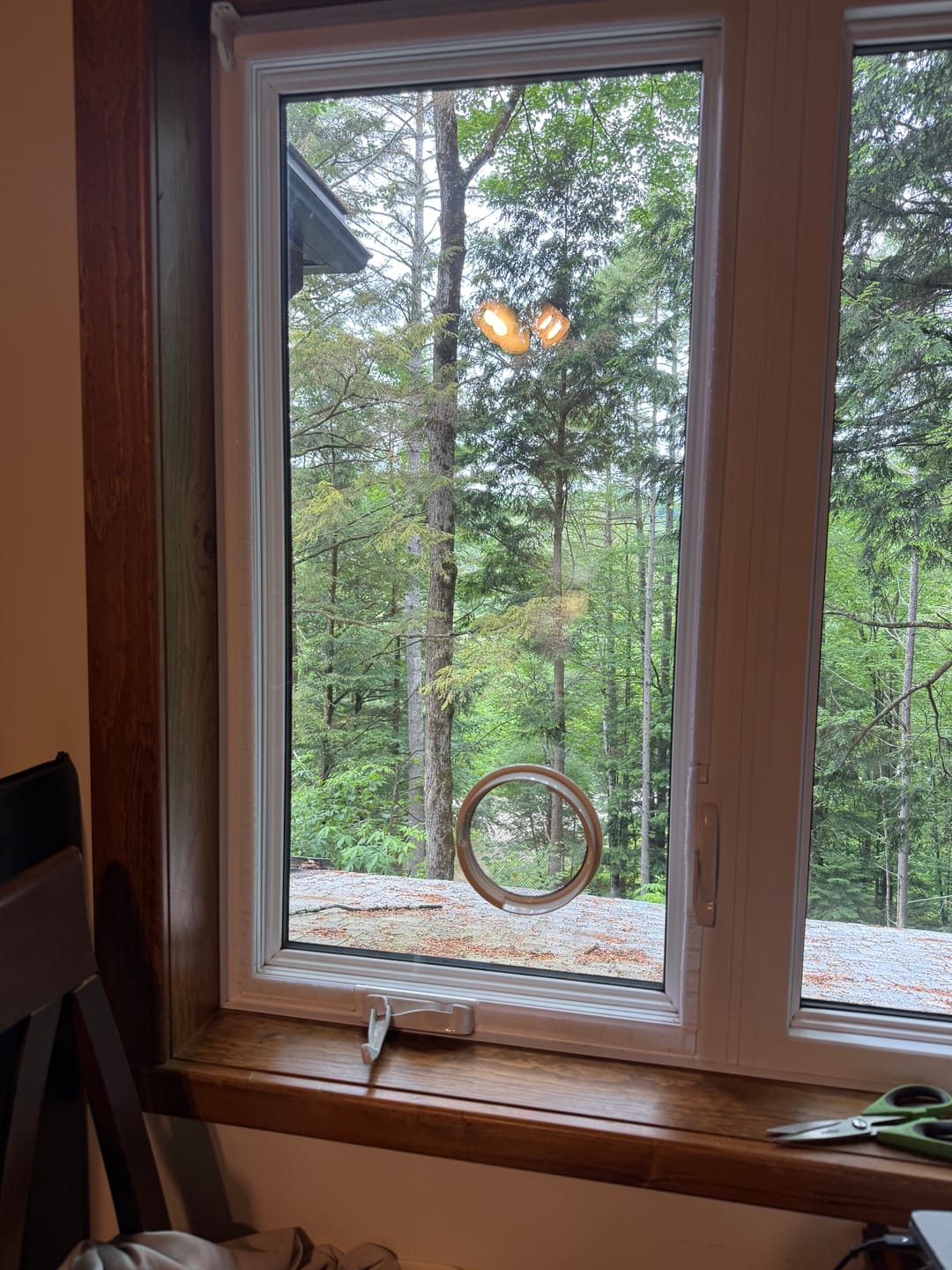 Customer photo review of Custom Portable AC Window Kit for Casement Windows