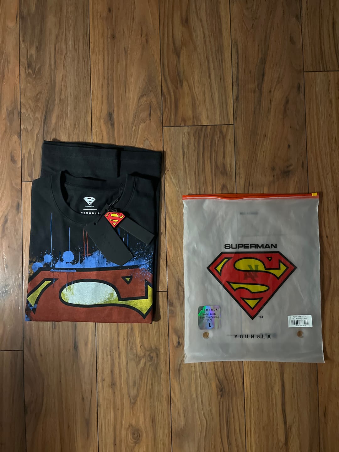 Customer photo review of 4044 - Superman Graphic Tees
