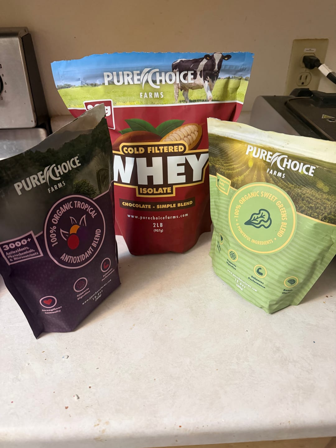 Customer photo review of Sweet Greens & Organic Tropics