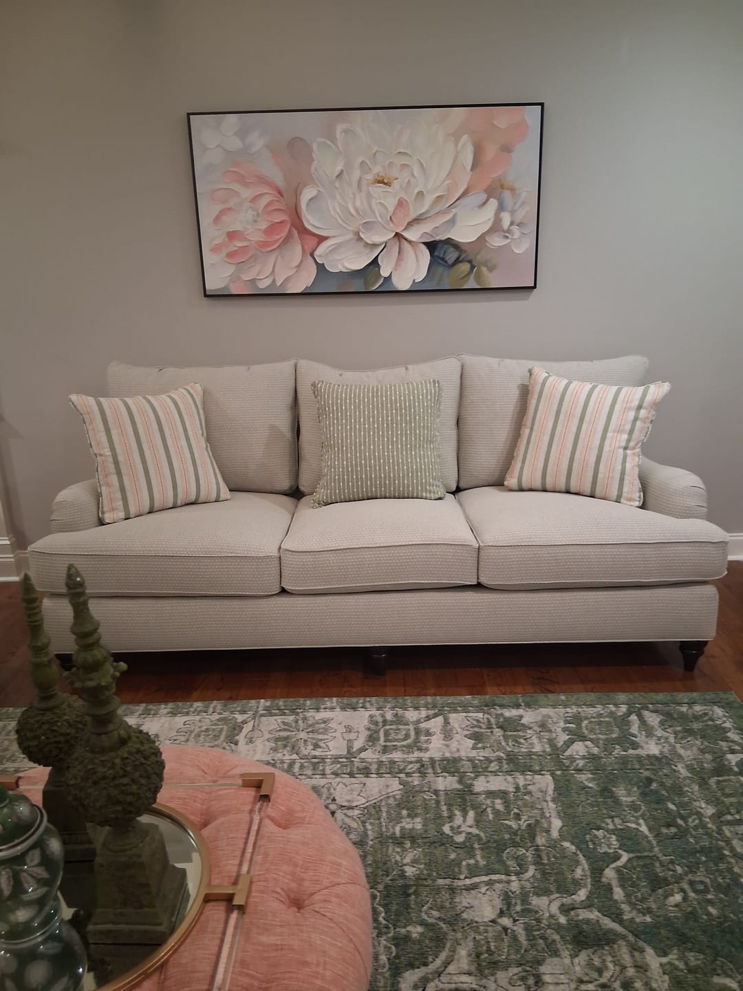 Customer photo review of Colorful Flower Textured Painting Canvas #FP032