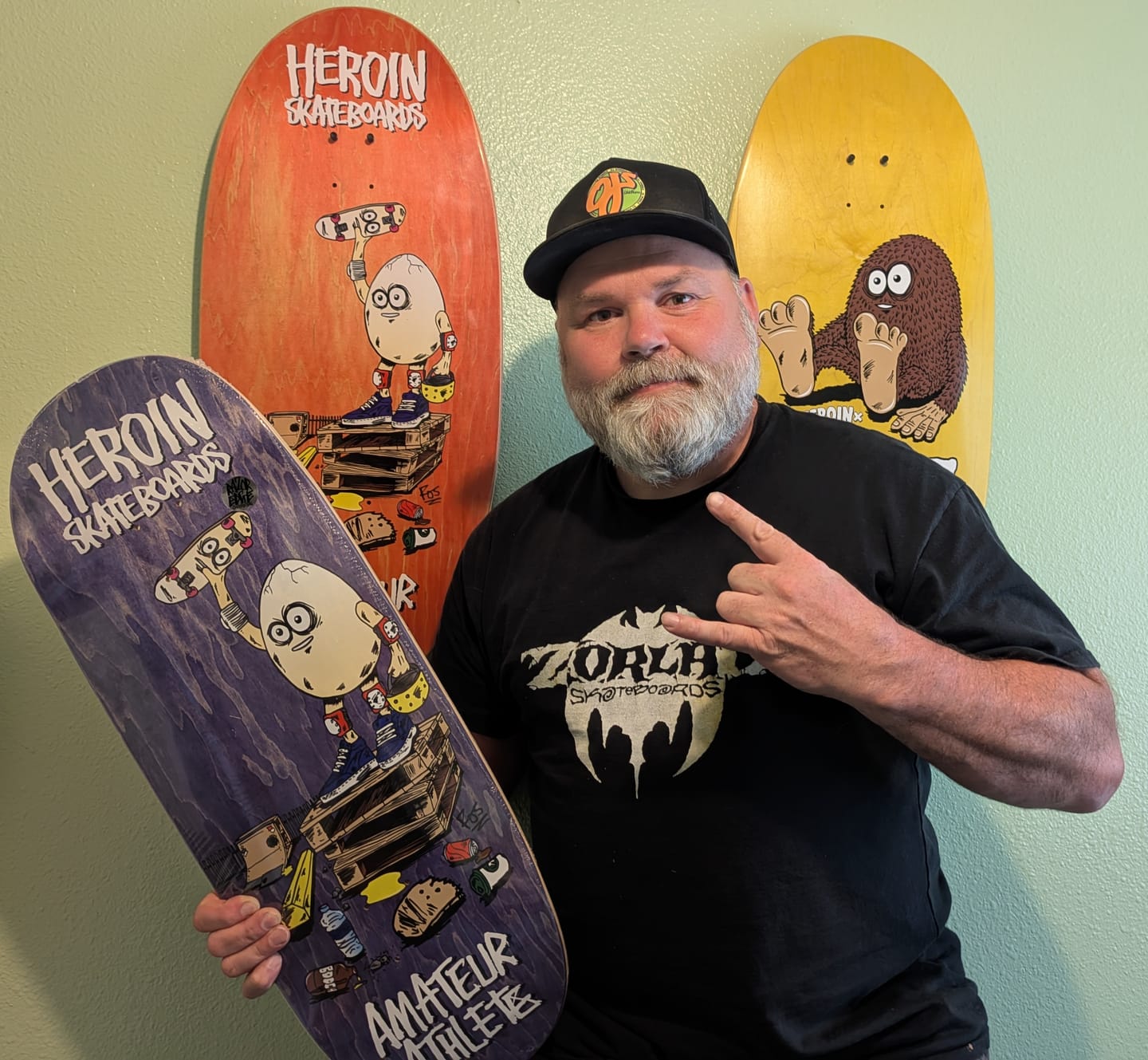 Customer photo review of AMATEUR X HEROIN MINI WIDE BOY DECK 10.5