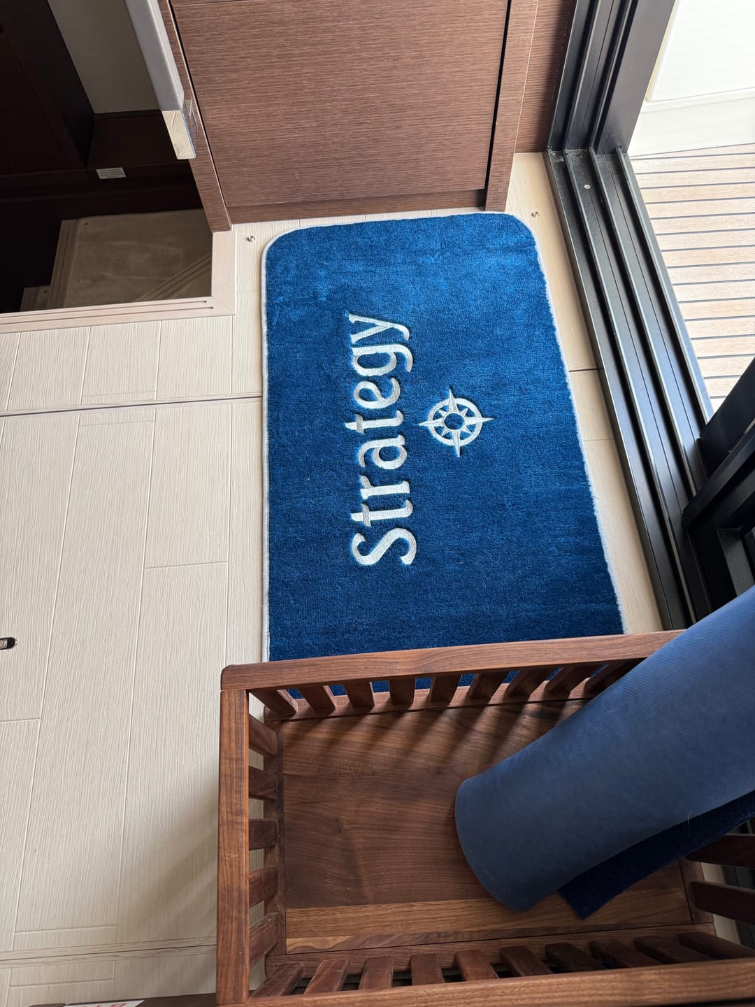 Customer photo review of Custom 20" X 36" Marine, Dock and Deck Mats w/Binding