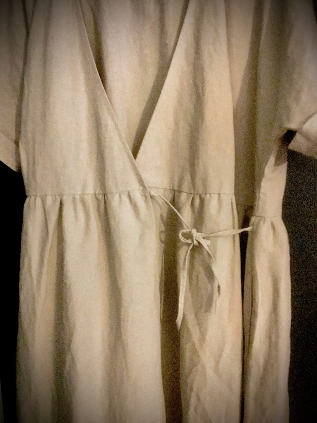 Customer photo review of Robe Charline – Lin naturel