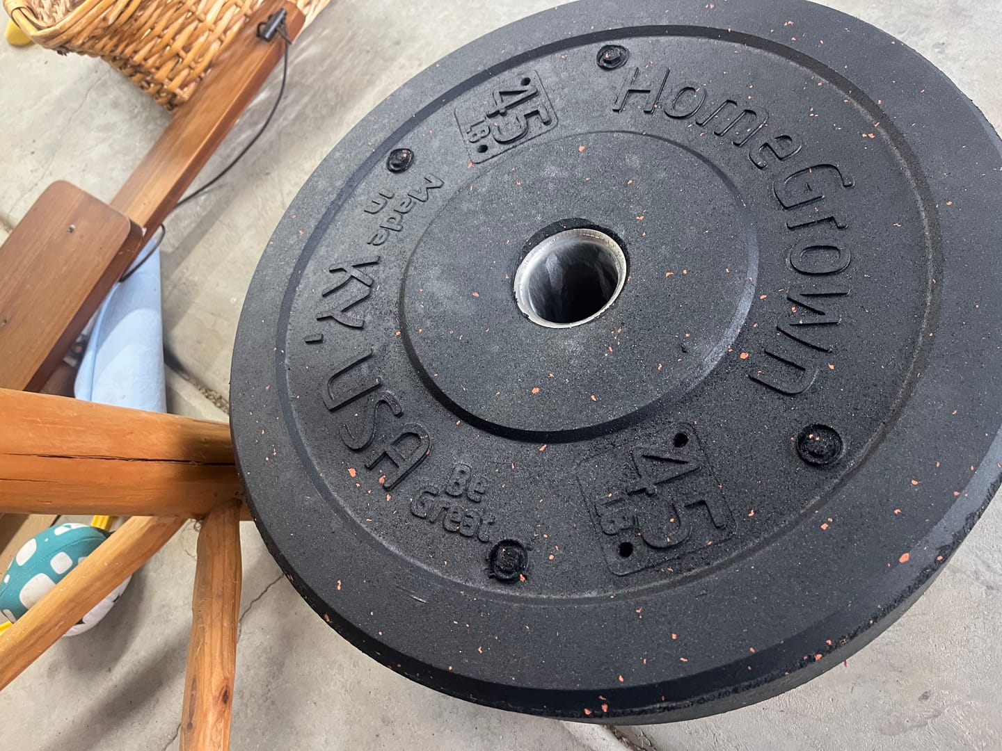 Customer photo review of URA-MAX COLORED Bumper Plate Sets