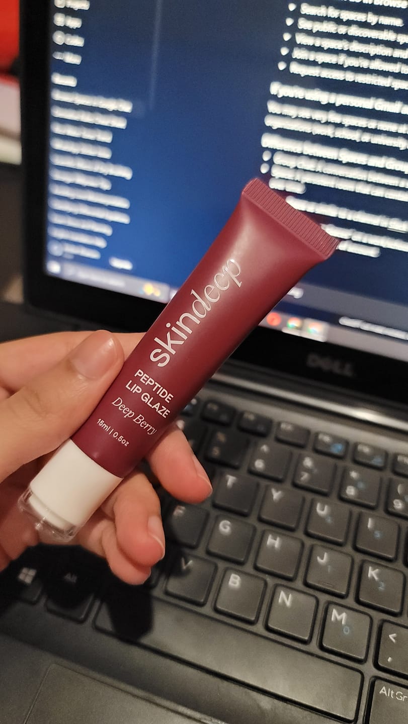 Customer photo review of » Peptide Lip Glaze (100% off)