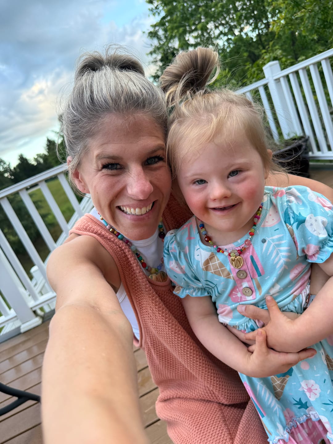 Customer photo review of For The Moms Beaded Necklace - MAMA