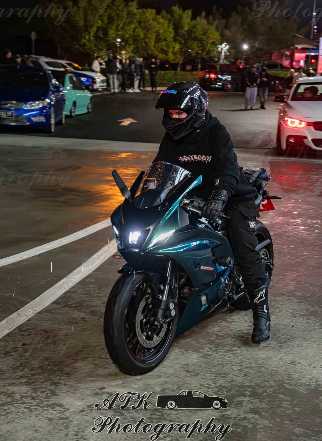 Customer photo review of Gloss Metallic Royal Green Vinyl Wrap