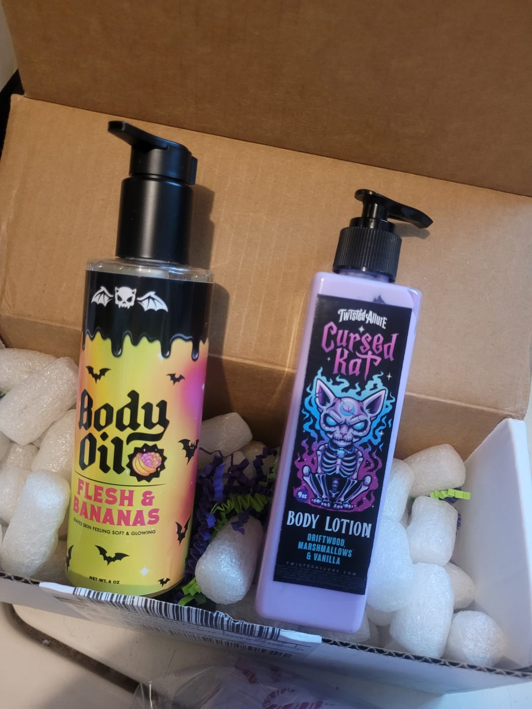 Customer photo review of Cursed Kat Body Lotion