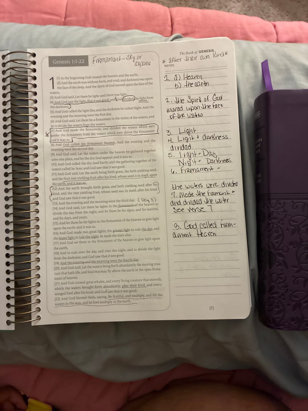 Customer photo review of Spiral Bible™ - KJV - Genesis - Deuteronomy (Hardcover)