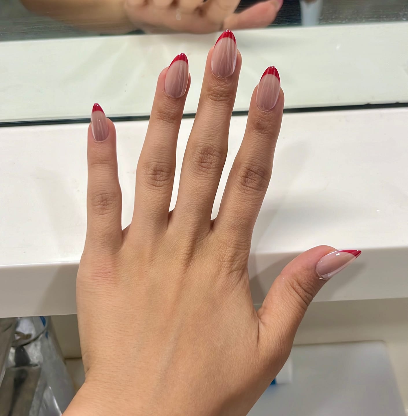 Customer photo review of Red Affair - Short Almond - 30 Adet Takma Tırnak