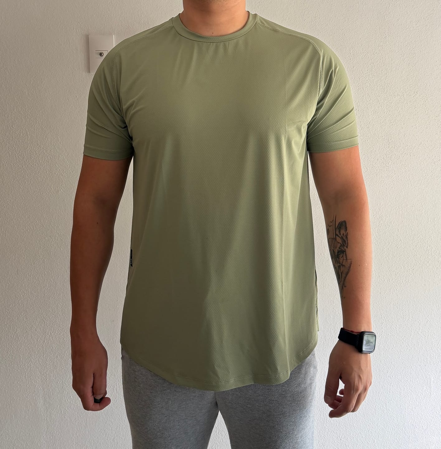 Customer photo review of Artial Performance Tee - Light Green