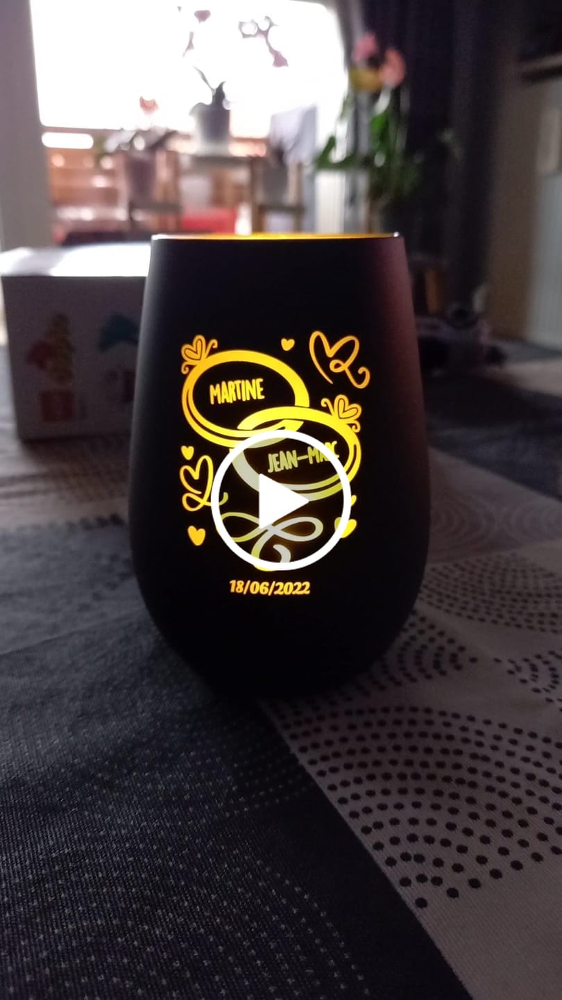 Customer video review of Deux cœurs - Couple-Photophore