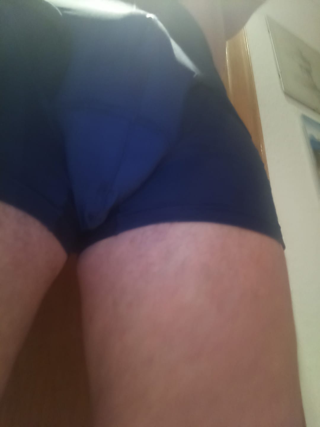 Customer photo review of 2 Pack Men's Mesh Antibacterial Support Lift & Separate Pouch Trunks