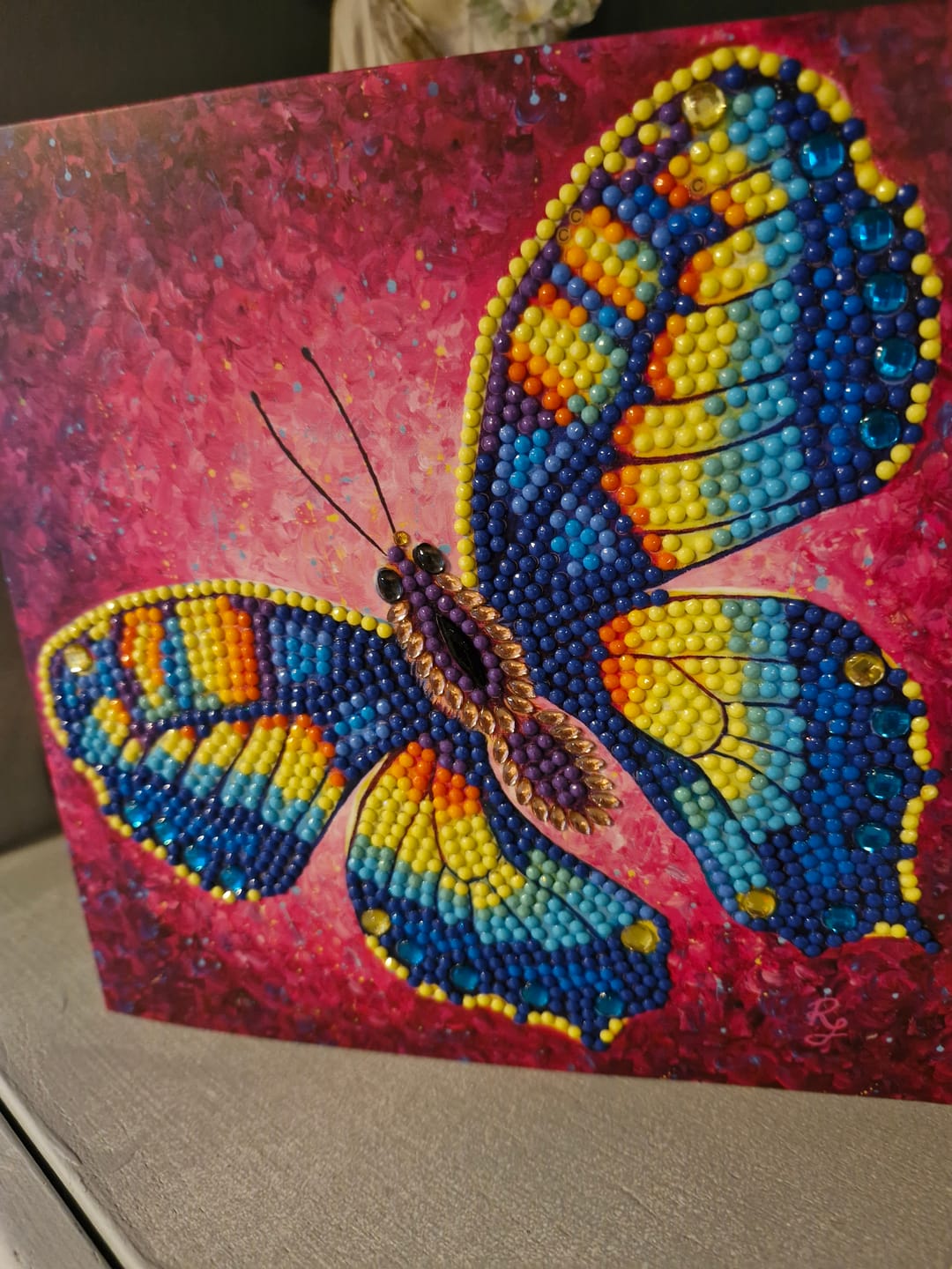 Customer photo review of "Change" Crystal Art Card by Rachel Froud 18x18cm