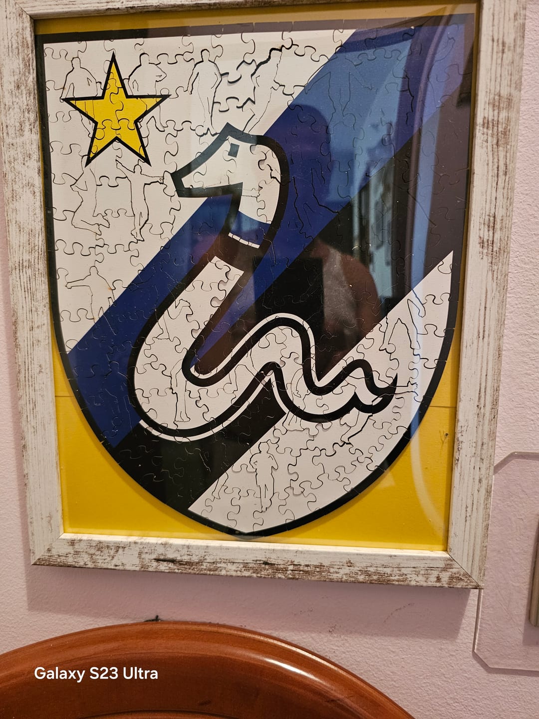 Customer photo review of Retro Logo Inter® - Puzzle di Legno