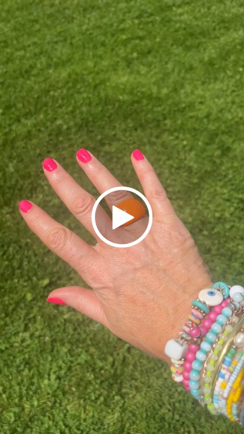 Customer video review of Lava Drop SS Enamel Ring