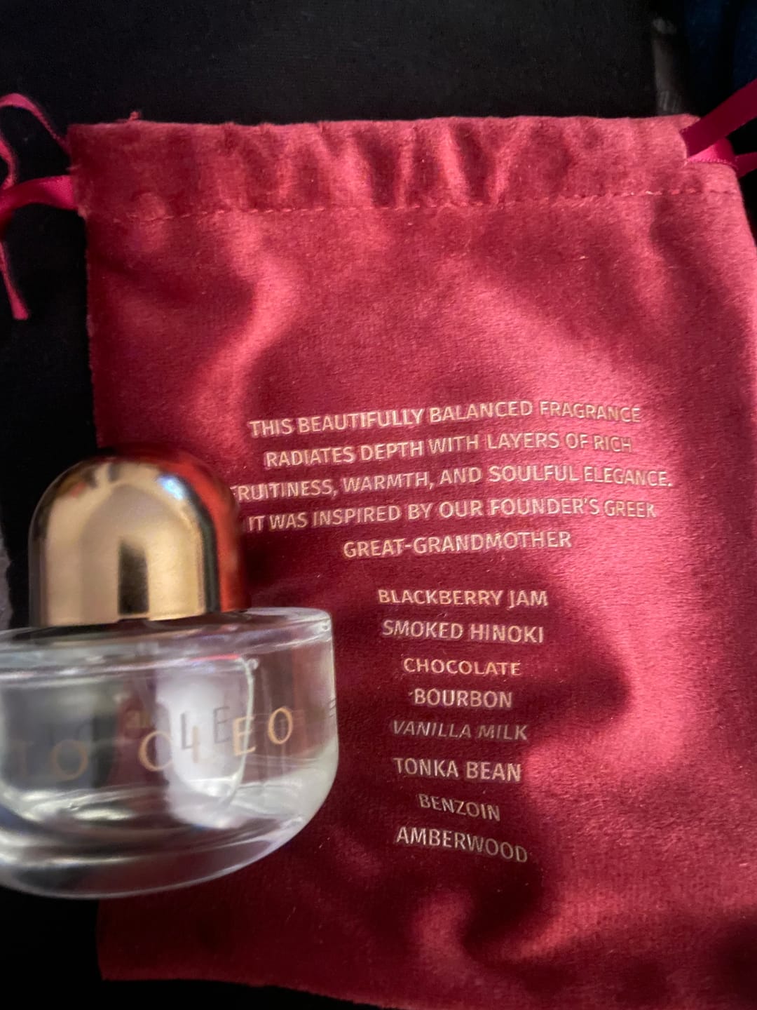 Customer photo review of Ode to Cleo Eau de Parfum