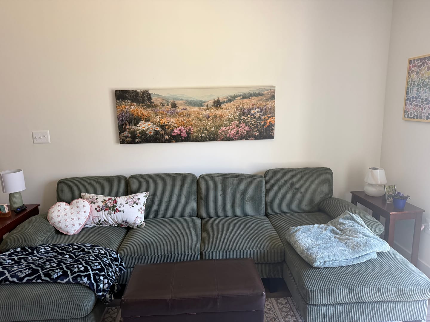 Customer photo review of Wildflower Meadow Landscape Long Horizontal Wall Art