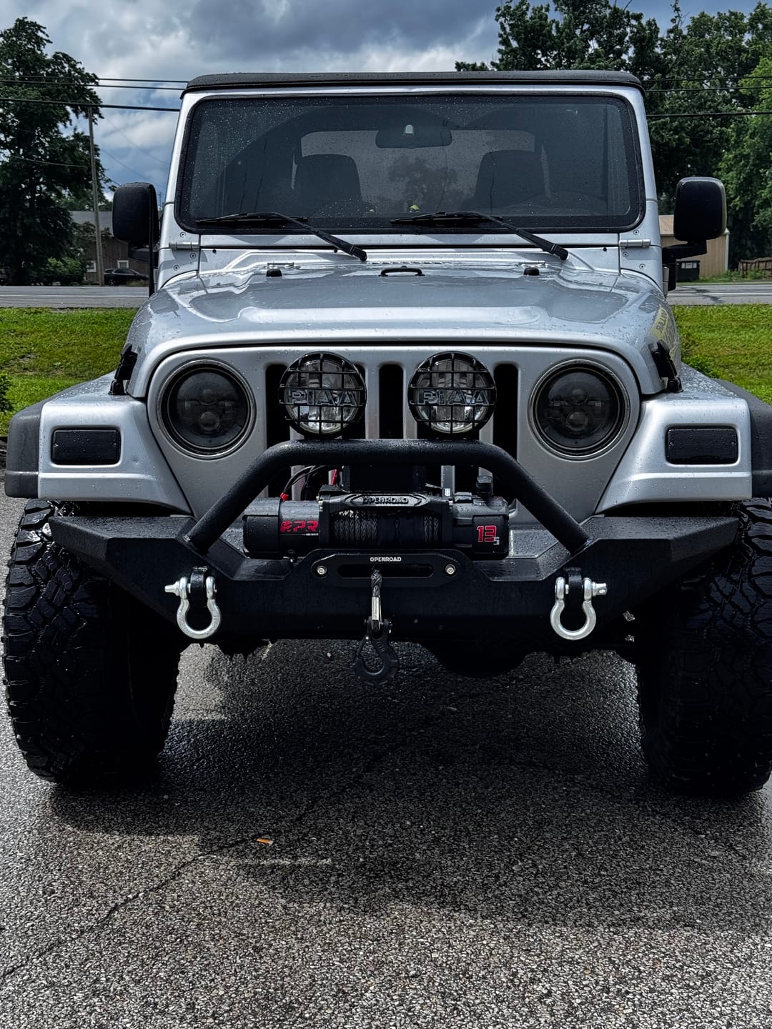 Customer photo review of OPENROAD 13,500lbs electric winch with Synthetic Rope - Panther Series 3S