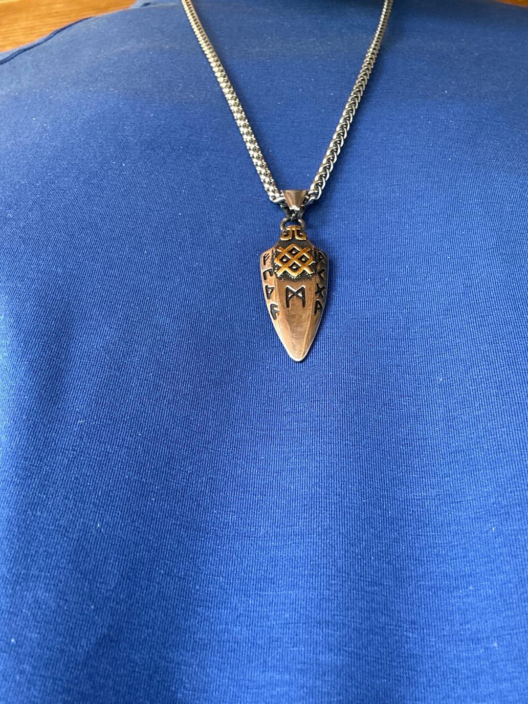 Customer photo review of Gungnir Necklace