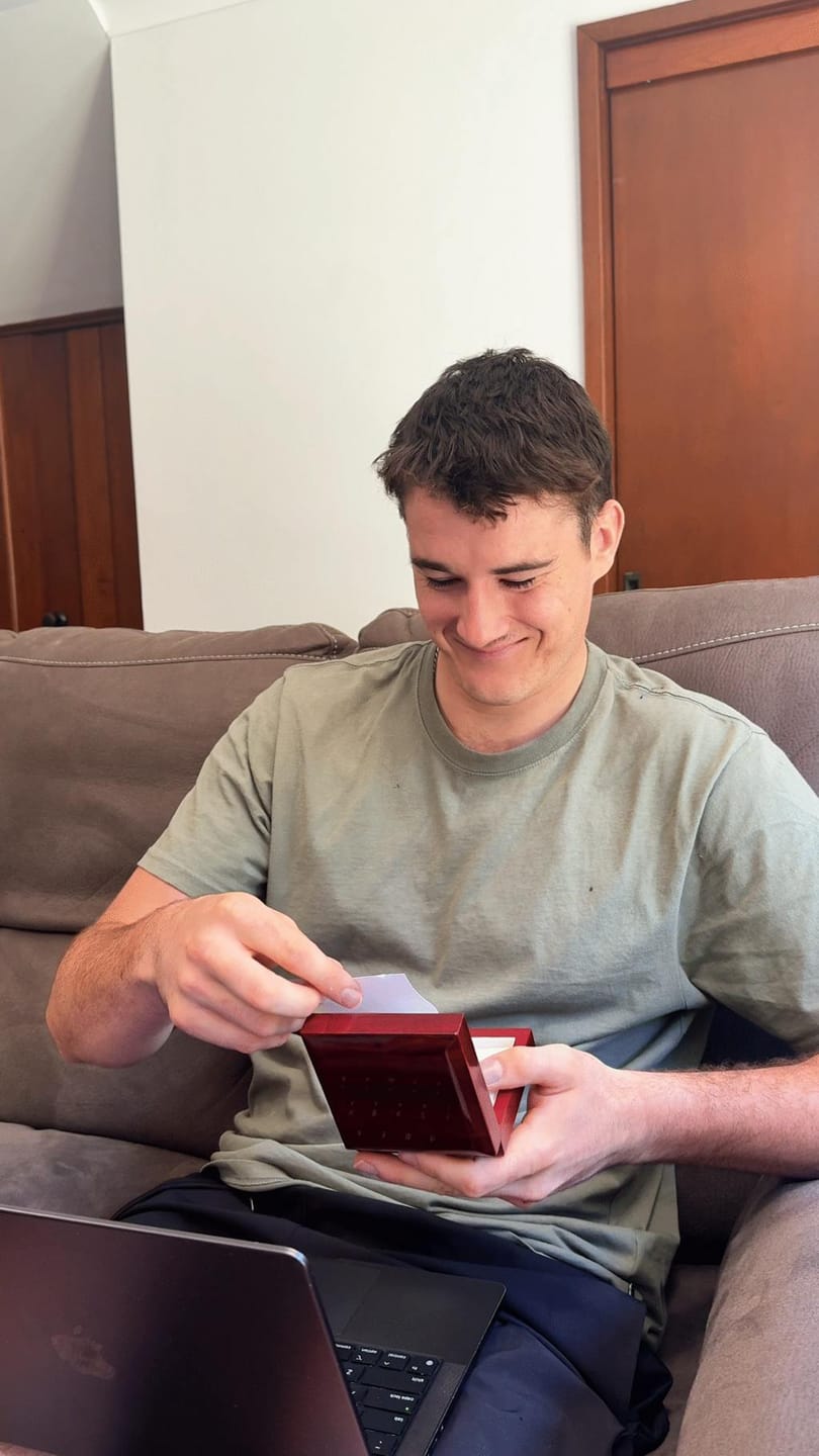 Customer photo review of Personalizovaný náramek pro manžela
