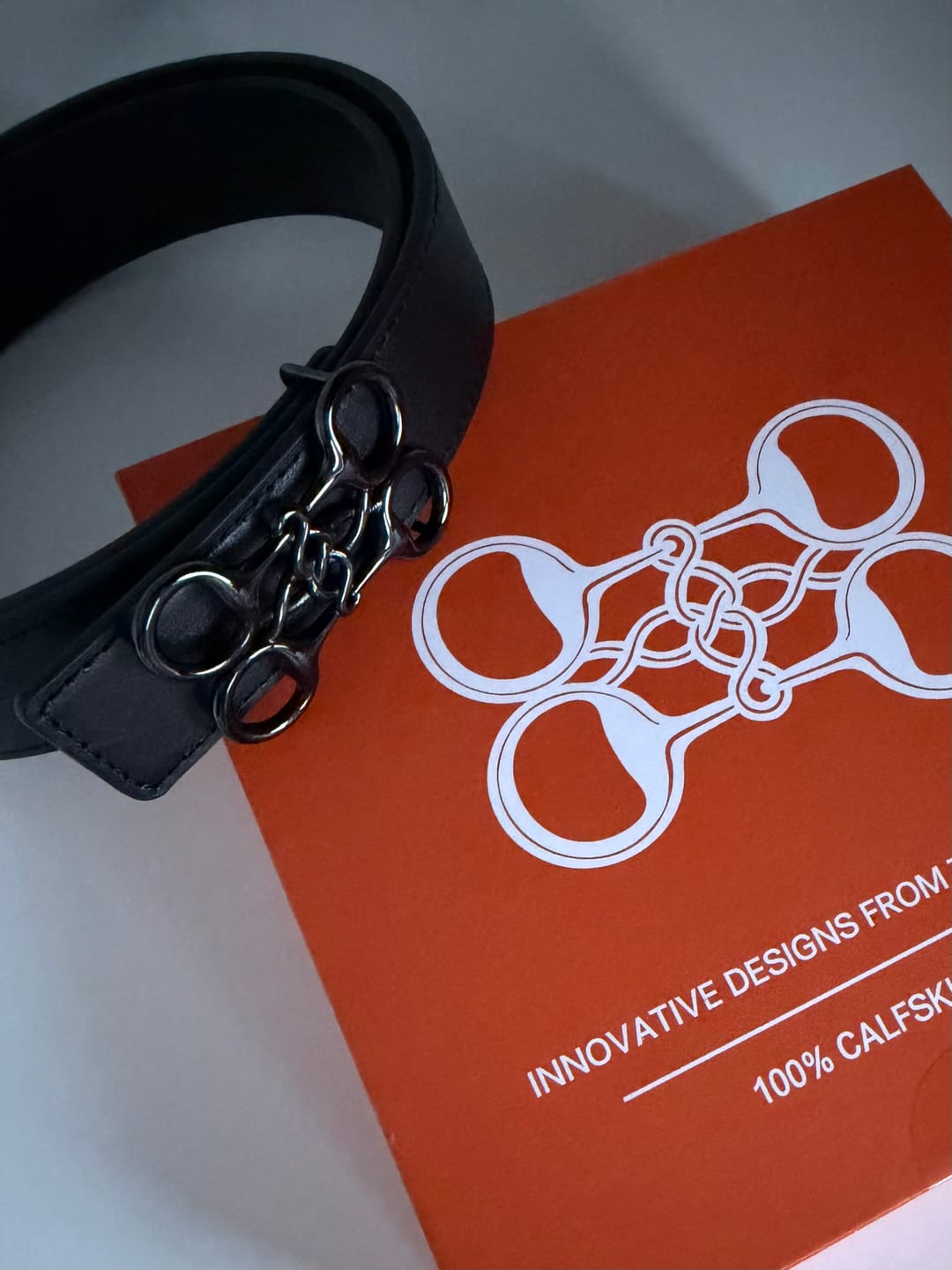 Customer photo review of GINNY LEATHER BIT BELT | BLACK - METALLIC BLACK