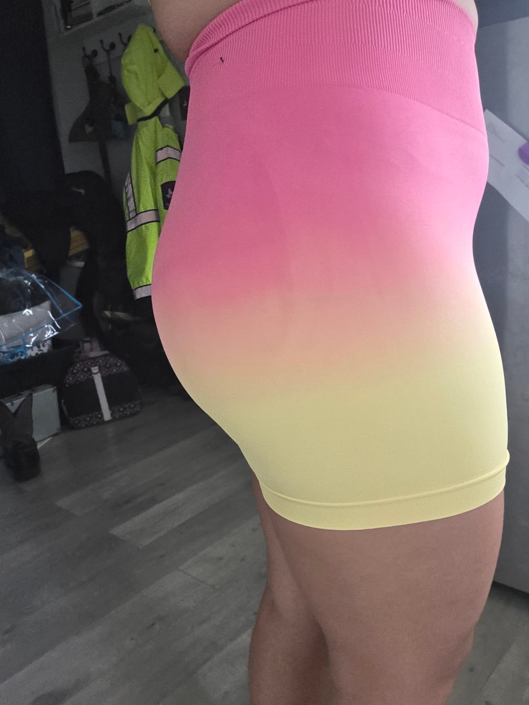 Customer photo review of Assets Elite Shorts