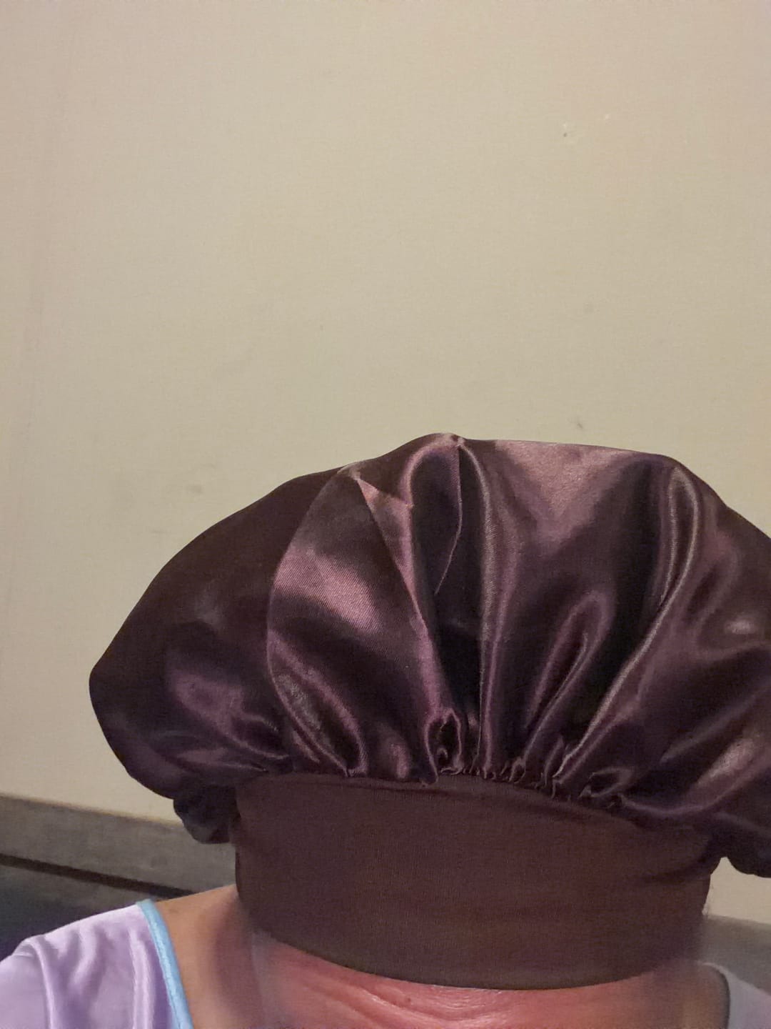 Customer photo review of Silk Hair Bonnet (Night‑time Protection)